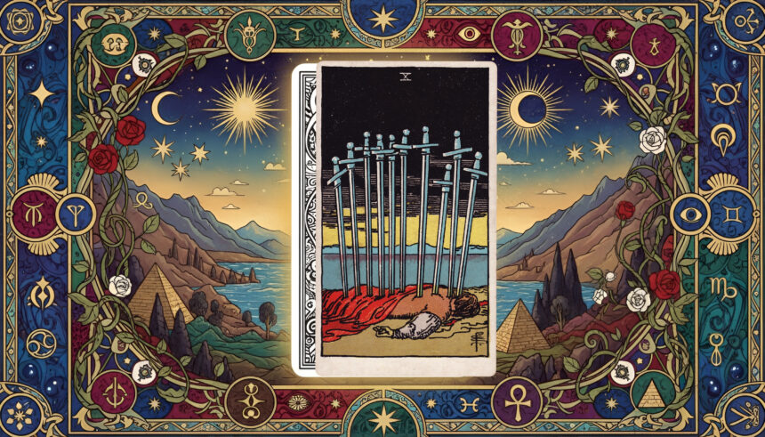 AstroLove | Ten of Swords Tarot Meaning: Upright and Reversed