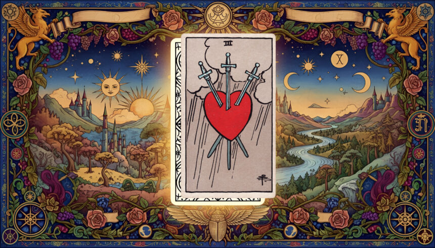 AstroLove | Three of Swords Tarot Meaning: Upright and Reversed