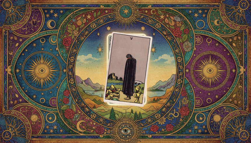 AstroLove | Five of Cups Tarot Meaning: Upright and Reversed