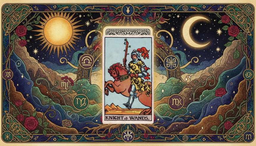 AstroLove | Knight of Wands Tarot Meaning: Upright and Reversed