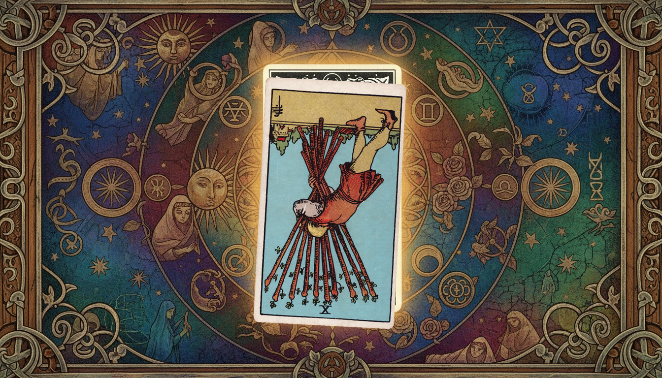AstroLove | Ten of Wands Tarot Meaning: Upright and Reversed