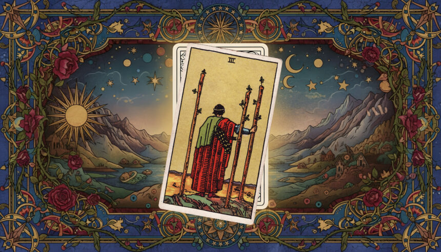 AstroLove | Three of Wands Tarot Meaning: Upright and Reversed
