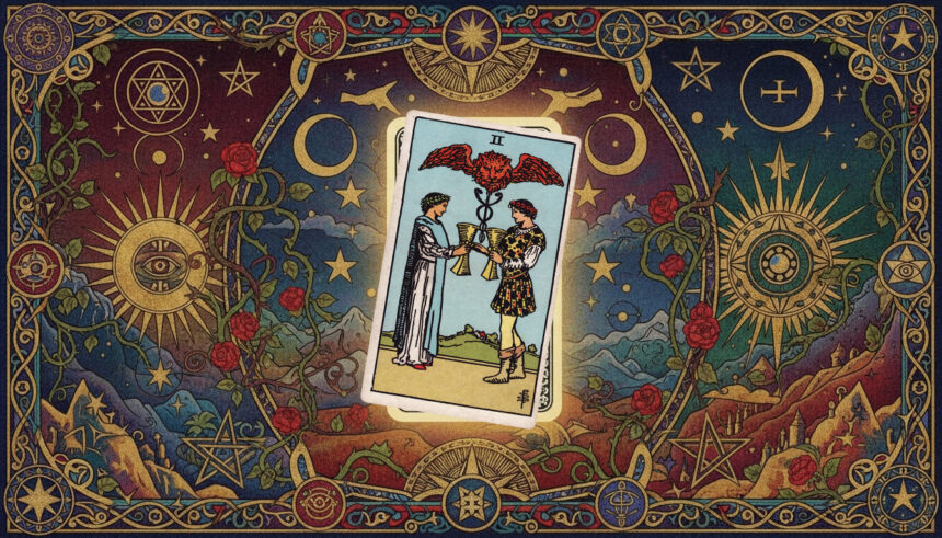AstroLove | Two of Cups Tarot Meaning: Upright and Reversed